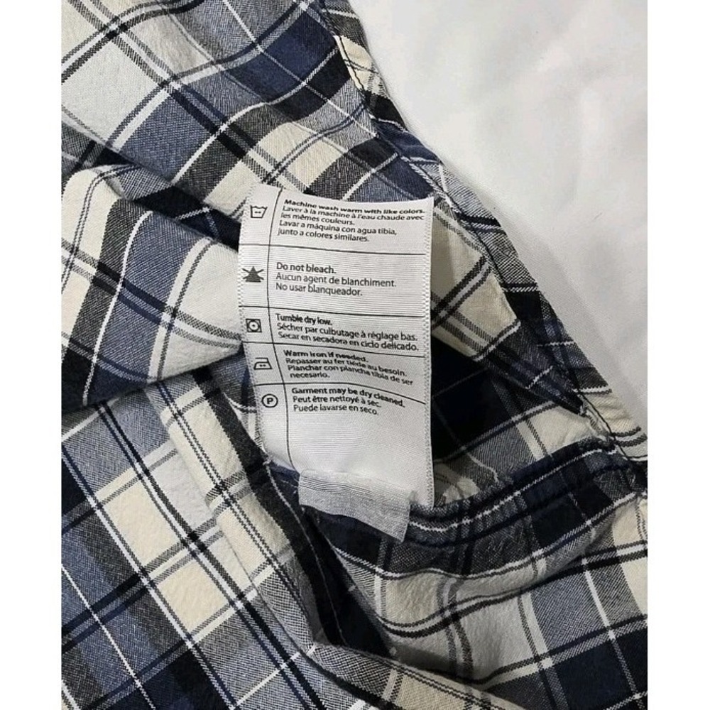 Carhartt Size 2XL Blue Plaid SS Button Down Relaxed Fit Shirt Pockets Comfort - Picture 6 of 13